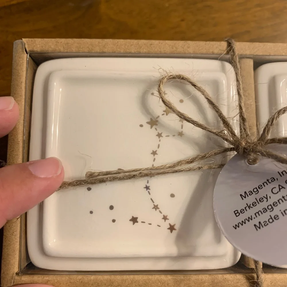 NWT Rae Dunn Astrology Pisces Jewelry Trinket Box